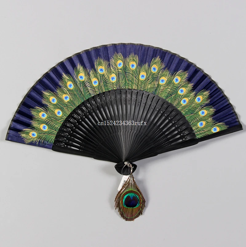 

50 комплектов китайских павлинов ручные веера ручной работы свадебный веер подарок украшение Портативный Шелковый складной Ручной Веер традиционный свадебный подарок