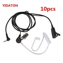 Yidaton 10 pçs covert tubo acústico fone de ouvido para motorola mr350r ms350r cobra walkie talkie rádio em dois sentidos t6210 t6222