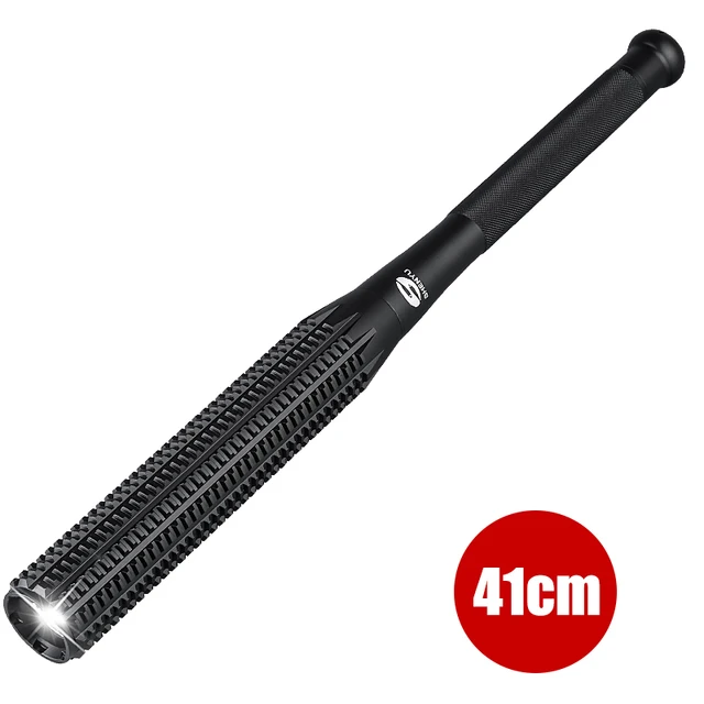 SHENYU Baseball Bat Mace Shaped LED Flashlight for Security and Self