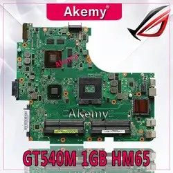 Akemy N53SV материнская плата для ноутбука ASUS N53SN N53SM N53SV N53S N53 Тесты Оригинал материнская плата GT540M 1 ГБ HM65