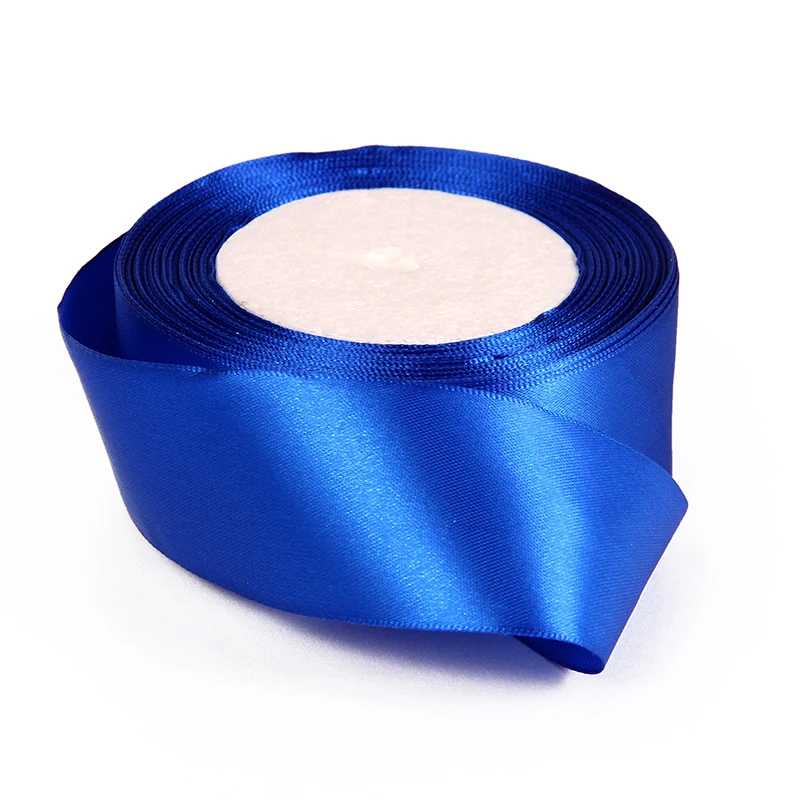 (25 yards/roll) 40mm Royal Blue Single Face Satin Ribbon bing