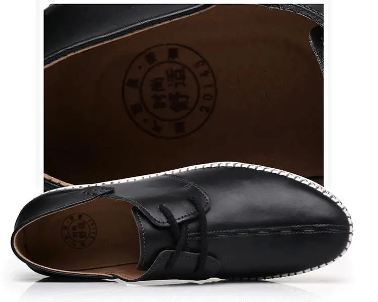 Couro Sapatos De 100 blue Mocassim Buraco Plus Sapatos Negócios Up Genuíno Lace Respirável Suave Black Homens white brown Handmade Condução Size Loafers p5Eqxqnwf