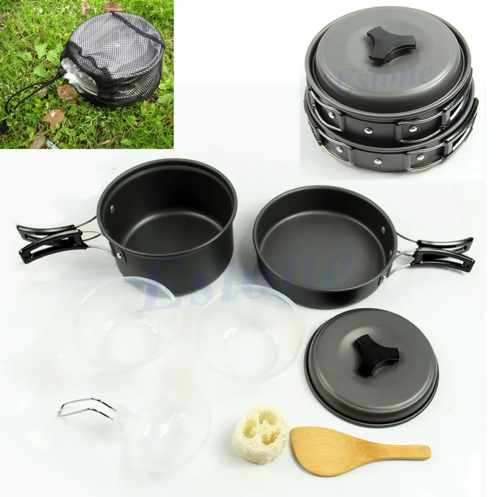 HotSale8pcssetOutdoorCampingHikingCookwareBackpackingCooking