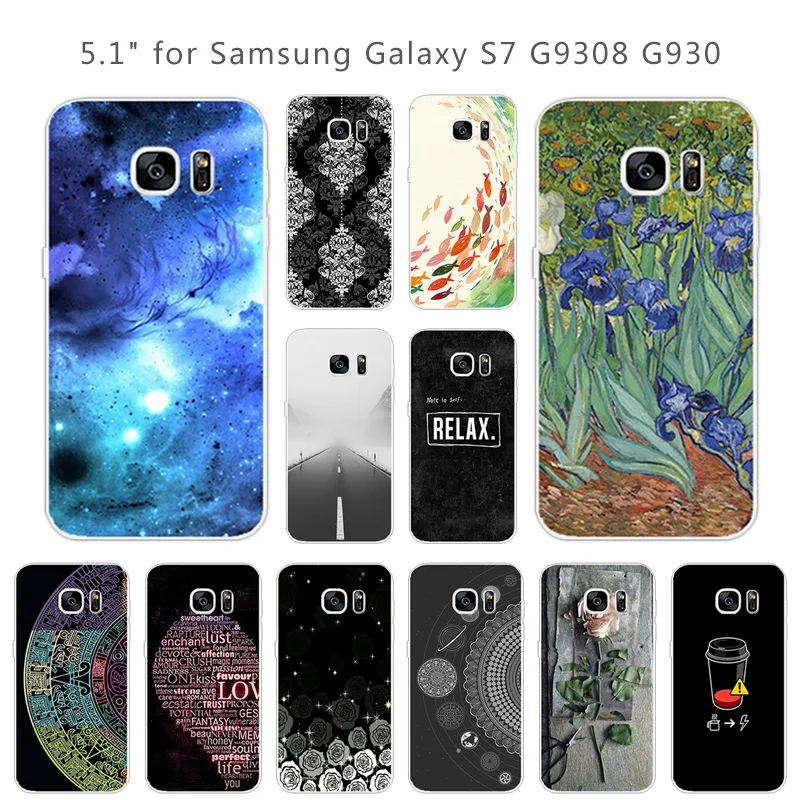 5 1 &quotдля Samsung Galaxy S7 G9308 G930 Прозрачный мягкий силиконовый чехол для телефона