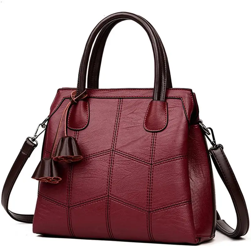 

Women Luxury Handbags Leather Shoulder Bag Large Capacity Messenger Casual Tote
