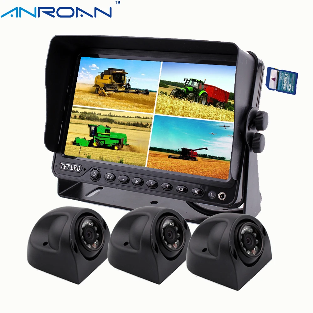 Камера заднего вида для грузовиков прицепов уборочных 7 дюймов|rear view camera|rear camera