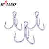 Balleo 5/10PCS Sharp quadruple reinforced triple anchor hook Treble three fishing hooks 4X times lure three fork three claw hook ► Photo 1/6