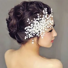 Женские гребни для волос, имитация Али, жемчужные украшения, свадебные аксессуары для волос, свадебные украшения для волос, аксессуары для волос, Женские аксессуары, hojas oferta