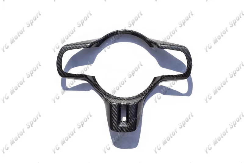 2008-2012 Mitsubishi Lancer Evolution X Coltspeed Style Steering Wheel Cover DCF Twill Weave & Glossy Finish (1)
