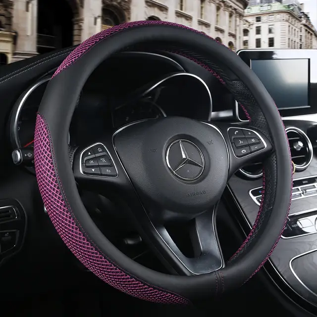 Breathable Leather Car Styling Steering Wheel Cover For Mazda 3 2 Mazda
