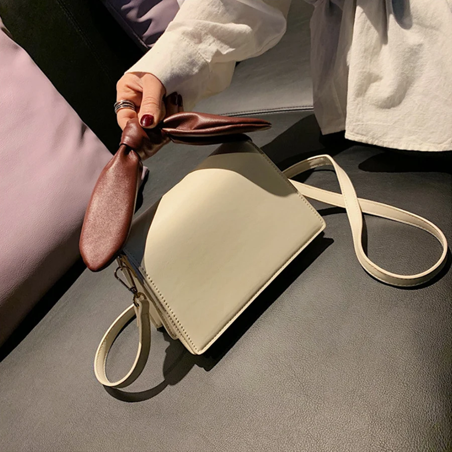 

Fashion Bow-knot Pu Crossbody Bags For Women Small Flap Phone Purses 2019 Designer Shoulder Messenger Bagchic Bolsa Feminina