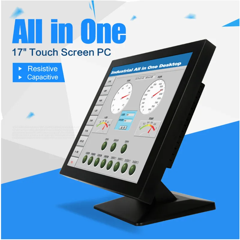 

17 inch industrial touch panel PC Intel J1800 2.41GHz CPU 1.86GHz 2GB RAM 32GB SSD