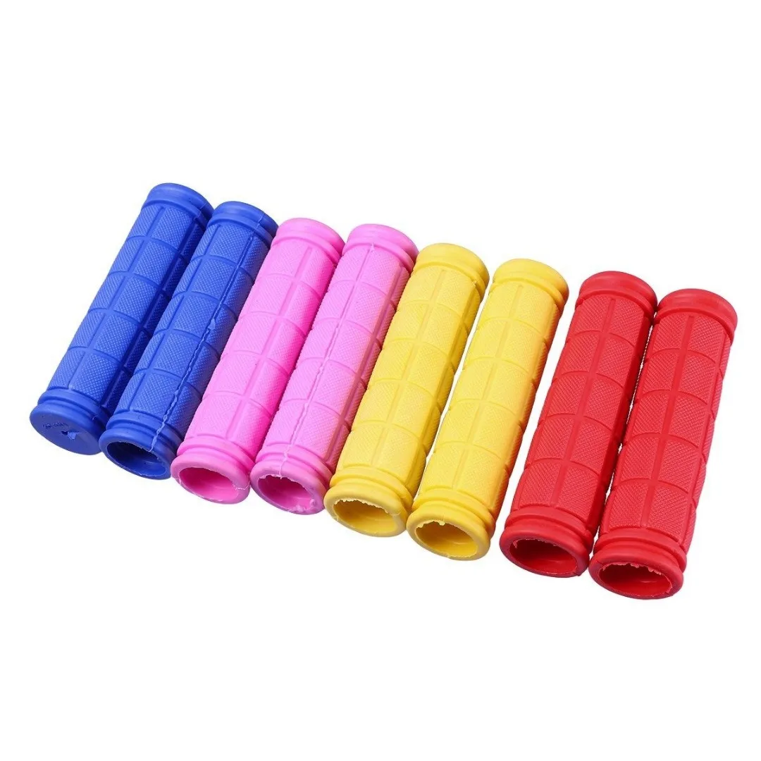 1 Pair Rubber Bicycle Handlebar Grip Mountain Bike Bicycle Soft Rubber Non-Slip Handlebar Bar End Grip Bicycle Accessories