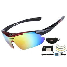 LOCLE 5 объектив походные очки тактические поляризационные мужские очки для стрельбы страйкбол очки близорукость для кемпинга пешего туризма велосипедные солнцезащитные очки