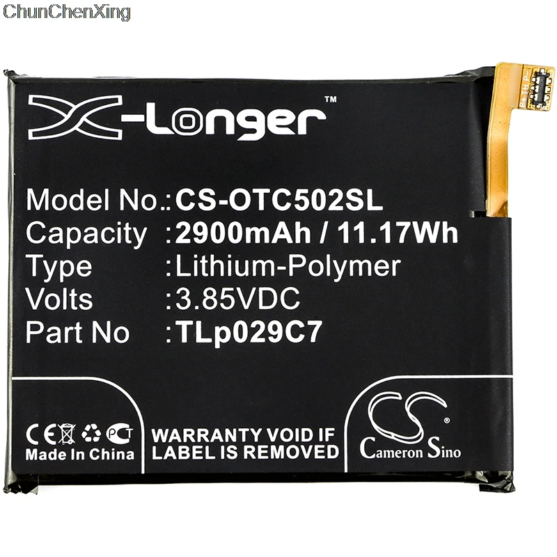 Cameron Sino 2900 мАч аккумулятор TLp029C7 для Alcatel One Touch Idol 3C TD LTE OT5026D OT 5026J 5606|Аккумуляторы