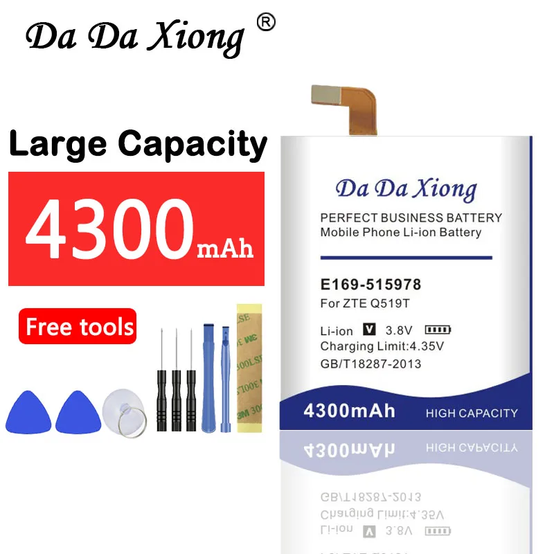 

Da Da Xiong 4300mAh E169-515978 Battery for ZTE Blade X3 D2 Q519T A452 Battery