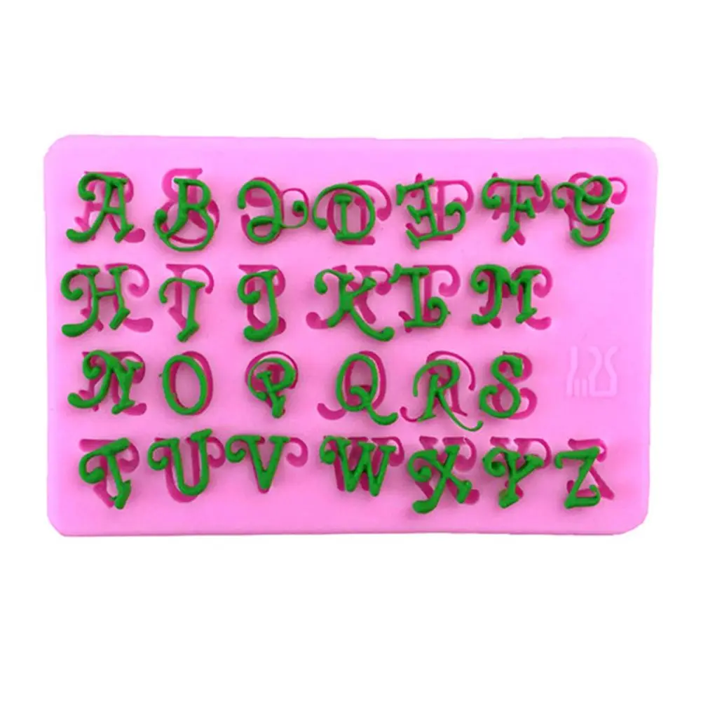 

1 Pcs Creative Letters Alphabet Silicone Mold Uppercase Fondant Cake Decorating Tools Gumpaste Chocolate Fimo Clay Candy Mold