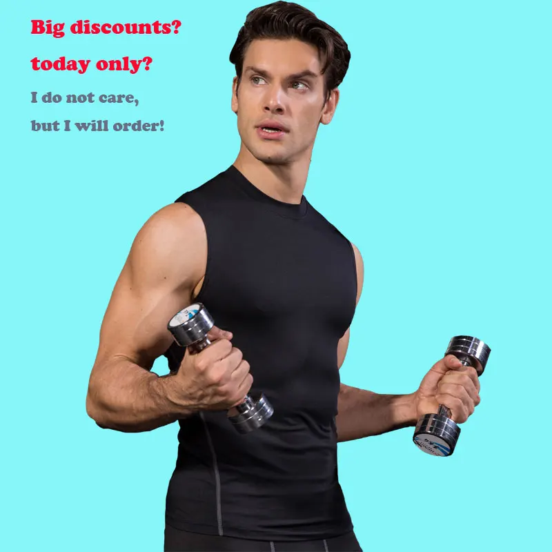 

Logo Custom Quick Dry Running Crossfit Jogging Vest Training Sleeveless Workout Top Fitness Tights Men Sport Gym Clothes