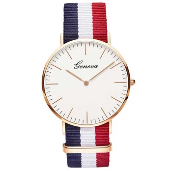Classic Hot Sale Nylon strap Style Quartz Women Watch Top Brand Men Watches Fashion Casual Fashion Lovers Wrist Watch Relojes