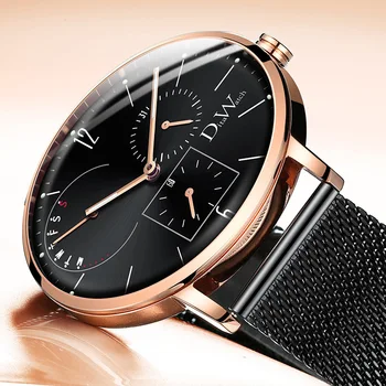 

DITA Men Fashion Wristwatch 2.5D Hardlex Mirror Waterproof Available Strap Colorful Clock Creative Thin Dial Relogio Masculino