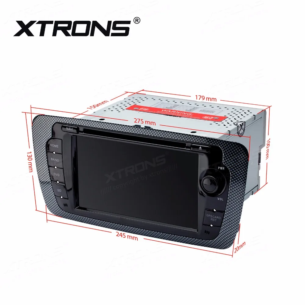 Top XTRONS 7" HD Car Radio DVD Player GPS Maps For Seat Ibiza MK4 6J SportCoupe Ecomotive Cupra FR Bocanegra Cupra Concept 2009-2013 4