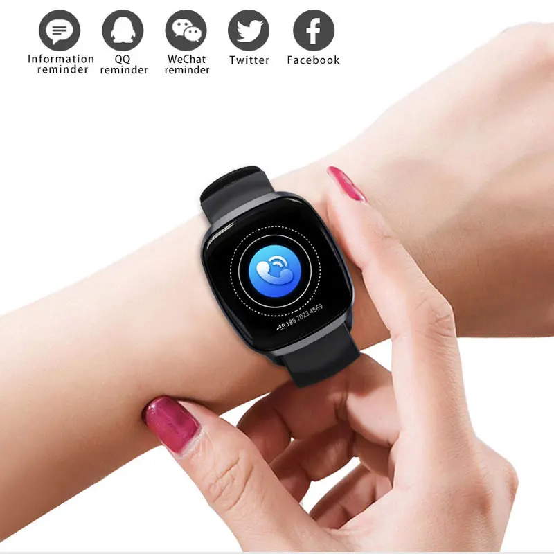 2019 New HD Touch Color Screen Smart Watch Woman Female Watches Sports Step Men Watch Smart Reminder Waterproof Clock Heart Rate