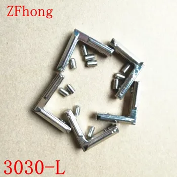 

10pcs L shape 90 Degree Inside Interior Corner Connector Joint Bracket with M6 Grub Screw 3030 Aluminum profile Accessories