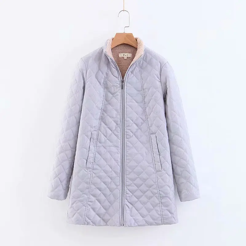 2019 Winter Down Parka Warm Long Cotton padded Jacket Female Coat Loose Plus Size 3XL Winter Jacket Women Stand Collar Outwear