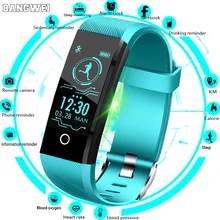 BANGWEI 2019 New Smart Watch Men Blood Pressure Heart Rate Monitor Fitness Tracker Women Smartwatch Sport Watch for ios Android