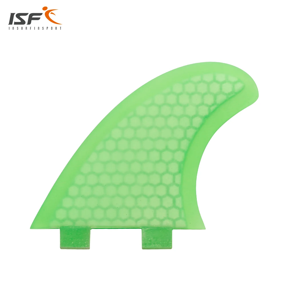 Free Shipping Green Honeycoomb Fiberglass Fcs Surfboard Fins/Surf Fins