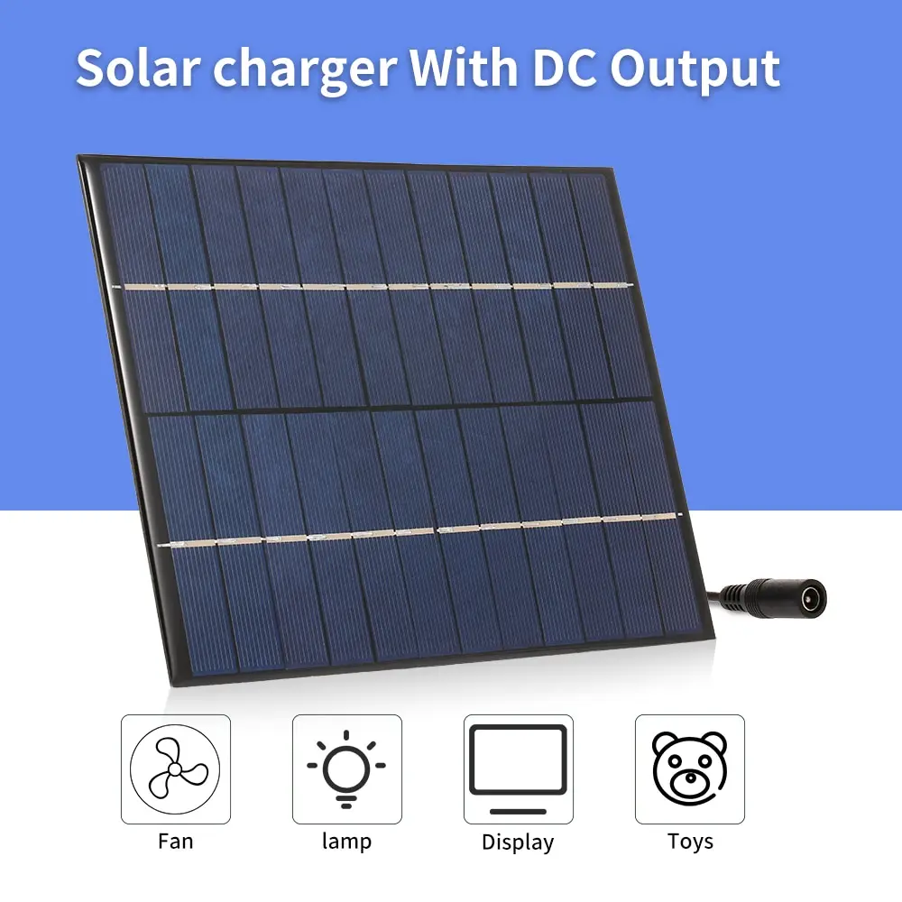 

Compact Polycrystalline Solar Panel 210*165mm Portable 5.2W/12V DIY Solar Battery Charger For Phone Cell Garden Solar Water Pump