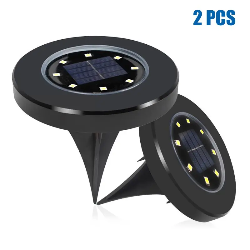 

ZINUO Solar Light 8LED Solar Power Buried Light Waterproof Home Garden Lawn Under Ground Lamp Outdoor Path Garden Decking