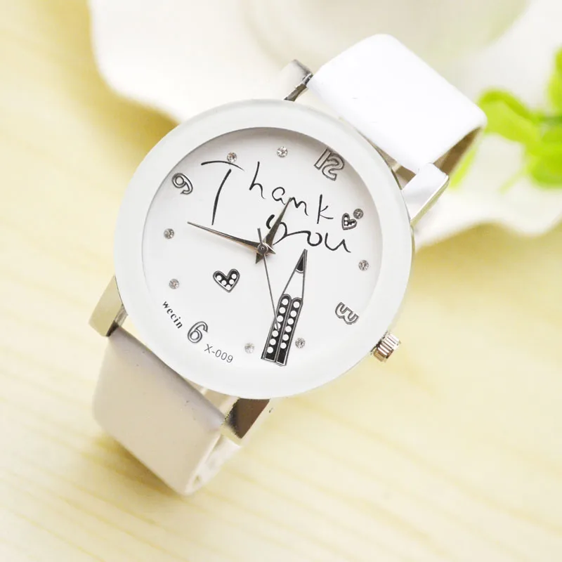 

New Korean Version Fashion Trend Men's Table Belt Student Female Watch Leisure Simple Pencil Watch Male And Female Quartz Watch