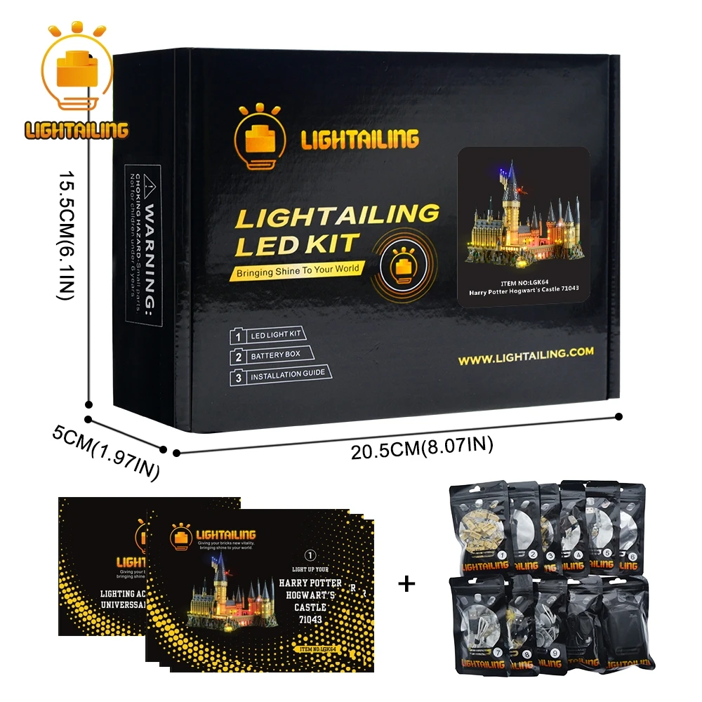 LIGHTAILING Led Light Up Kit For Harry Potter Hogwart