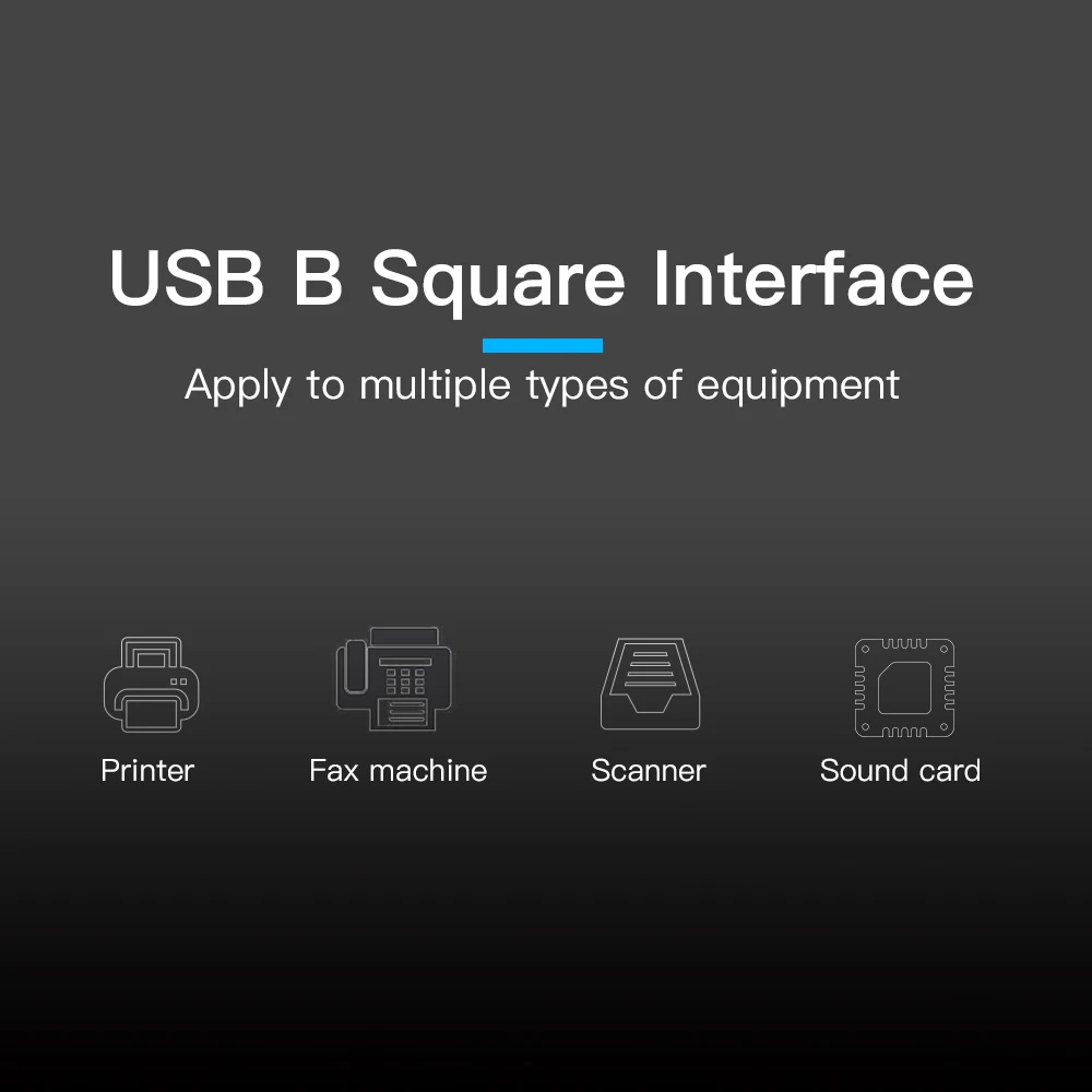 USB кабель Vention стандарта Type B (папа) A (папа)|Кабели передачи данных| |