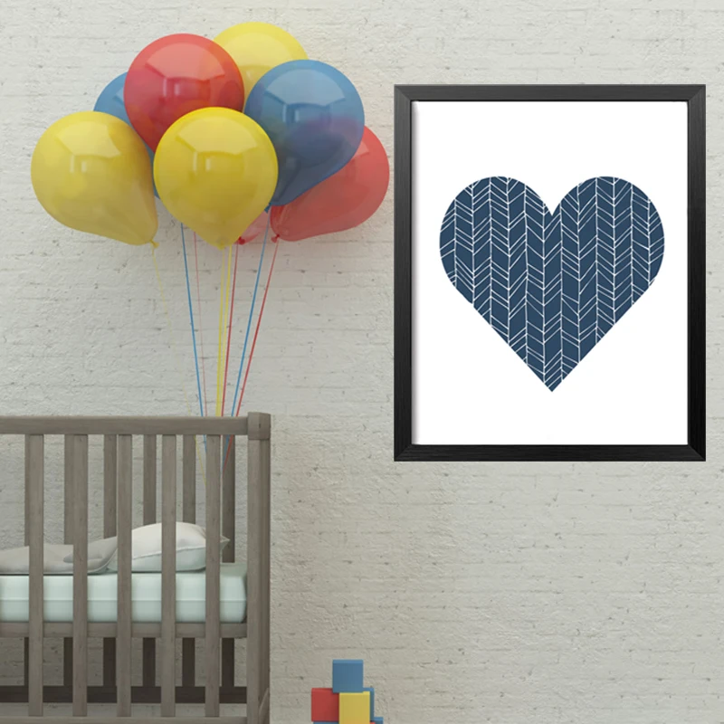 Us 2 88 42 Off Geometric Navy Blue Heart Canvas Painting Nursery Wall Art Poster Print Pictures For Kids Room Home Decor Frameles Drop Shipping In Us 2 88 42 Off Geometric Navy Blue Heart Canvas Painting Nursery Wall Art Poster Print Pictures For Kids Room Home Decor Frameles Drop Shipping In