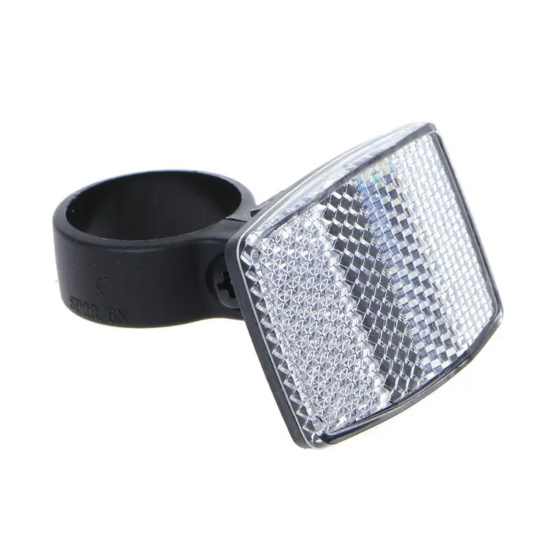 Excellent Bicycle Bike Handlebar Reflector Reflective Front Rear Warning Light Safety Lens 2