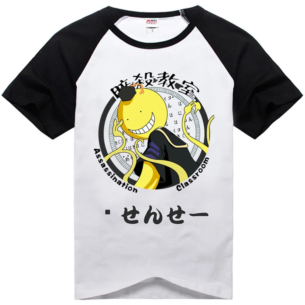 Новинка аниме классные футболки для мужчин Korosensei футболка из хлопка с коротким