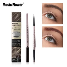 Бренд двойной конец стерео карандаш для бровей 24 H длительный натуральный коричневый глаз брови шелковистая мягкая бровей Enhancer косметические наборы