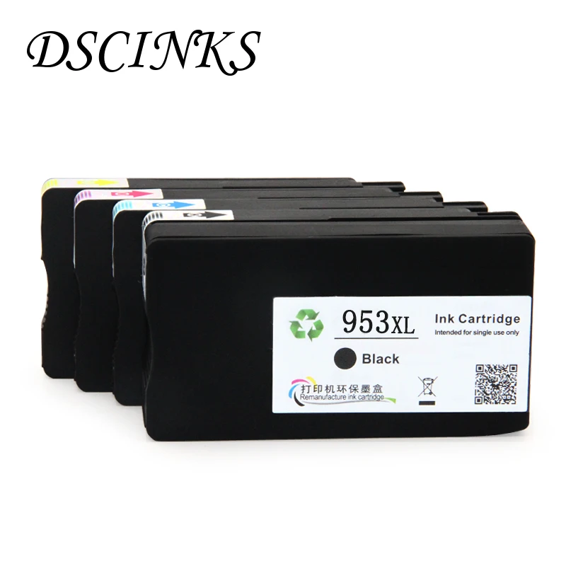 4 couleurs pour HP 953XL 953 XL Compatible cartouches d'encre pour HP OfficeJet Pro 7740 8210
