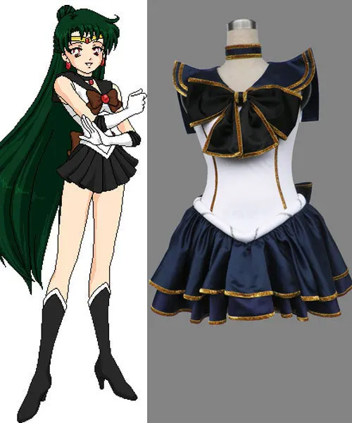 Best Selling Anime Sailor Moon Setsuna Meioh Cosplay Dress Bishoujo Senshi Halloween Costume C0429 | Тематическая одежда и