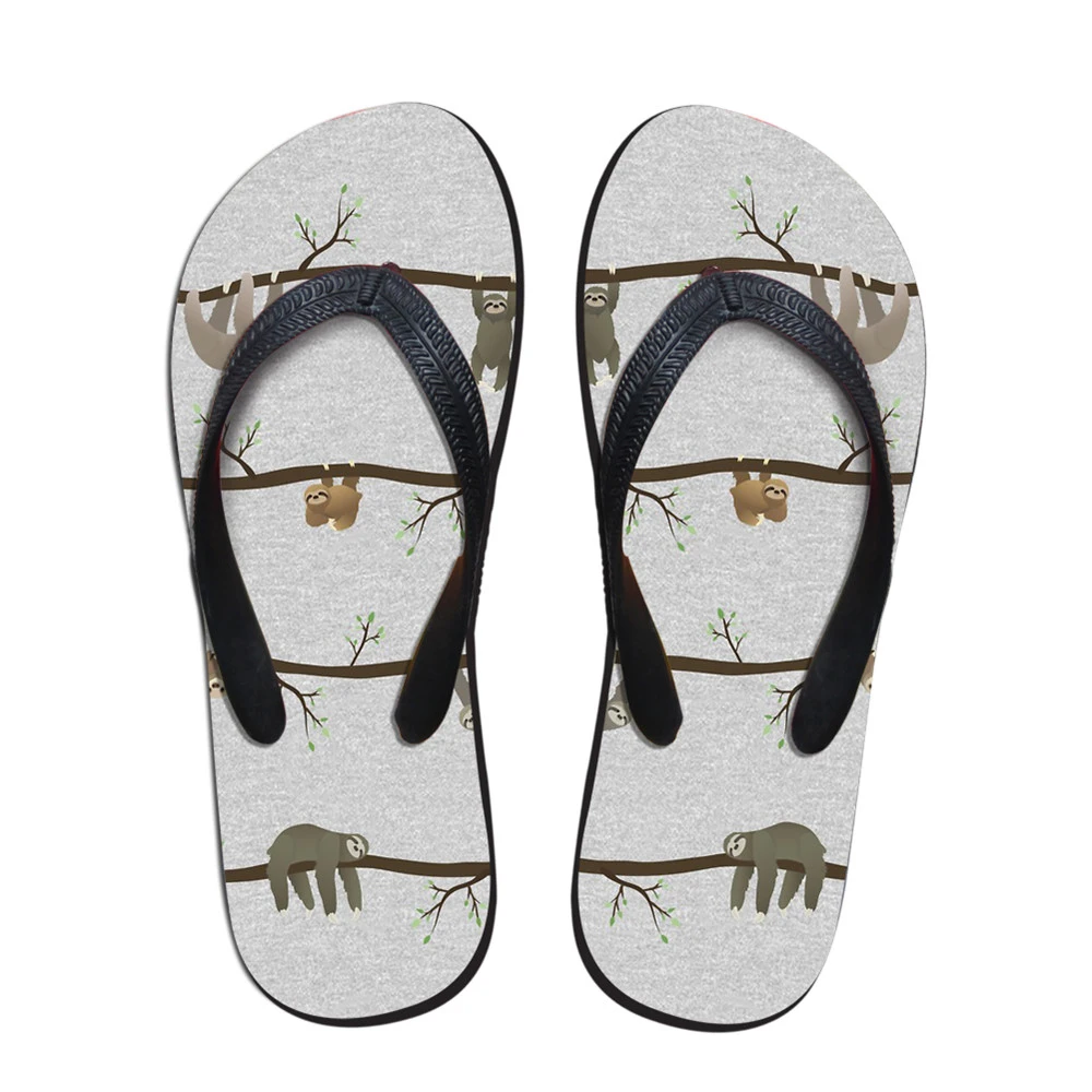 sloth flip flops