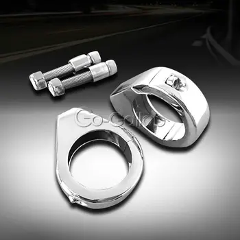 

39mm Chrome Turn Signal Relocation Fork Clamp For Harley Sportster XL 1988-2012/Harley Davidson Sportster Dyna