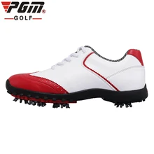 Марка PGM. Женская спортивная обувь для гольфа для девочек, легкая, с шипами и водонепроницаемой подошвой