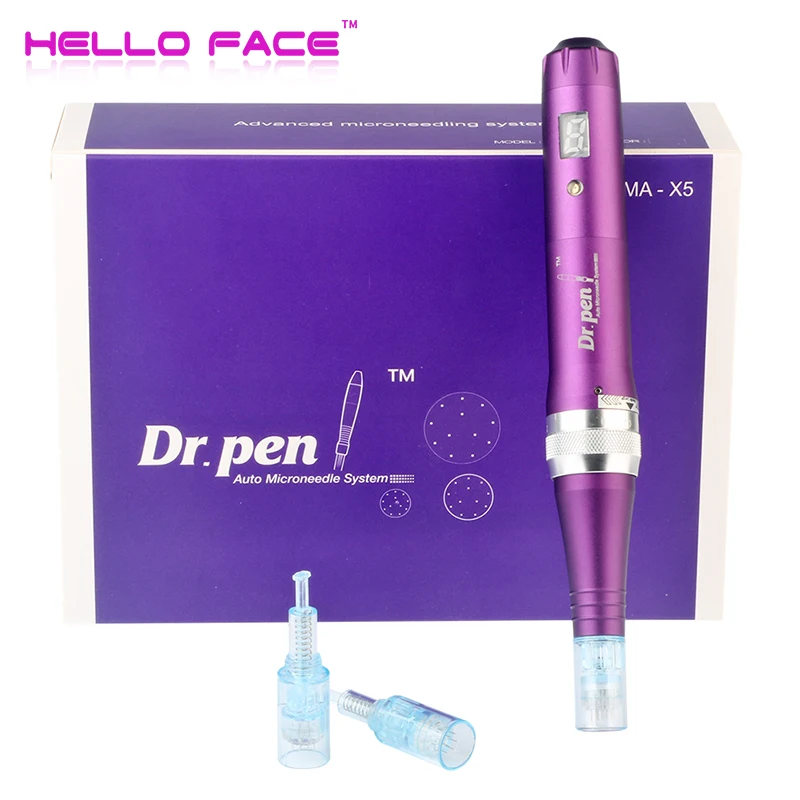 Dr pen Derma Pen X5 Wireless Microneedling Pen Electric Micro Derma Therapy Screw Cartridge Tip Kit