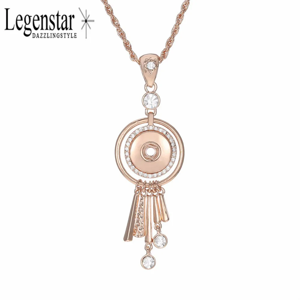 

Legenstar Statement Necklace Jewelry Snap Choker Pendant Suspension Rose Gold Chains Fashion Long Necklaces & Pendants For Women
