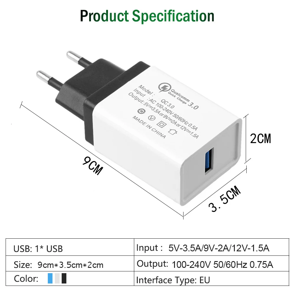 سريع تهمة 3.0 جدار سريع شاحن محول مايكرو USB سريع مزامنة بيانات شاحن كابل ل سامسونج Xiaomi هواوي HTC LG الهاتف المحمول