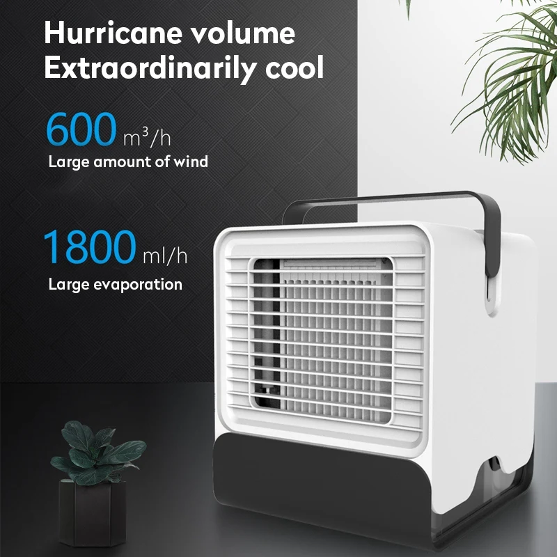 LEARNHAI Mini Air Cooler Fan Portable Digital Air Conditioner Humidifier Easy Cool Purifies Air Cooling Fan for Home Office