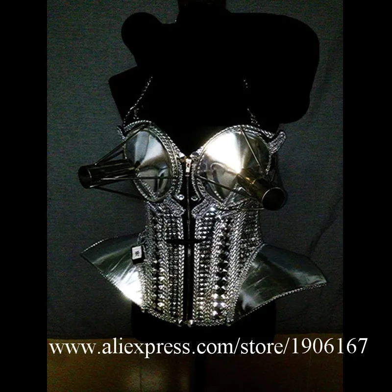 Singer cold fireworks clothes dance ballroom dresses led lighted dj sexy costume ballroom cosplay catwalk stage wears05