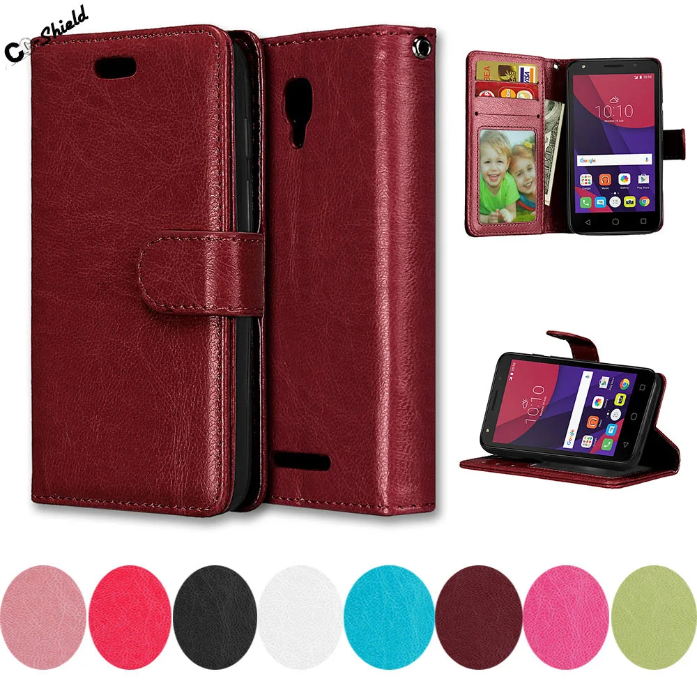 

Flip for Alcatel PIXI FIRST 4024D Case for Alcatel One Touch PIXI FIRST 4.0" 4024 4024X OT-4024X Case Phone Leather Cover Cases